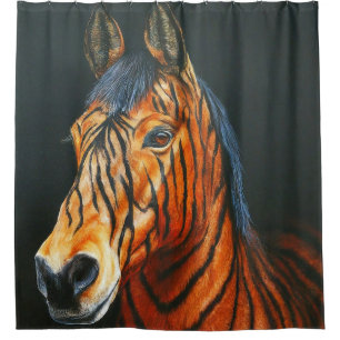 Tiger Horse Shower Curtain