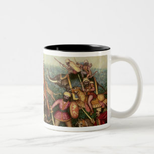 Tiger Hunt, 1892 (oil on canvas) Two-Tone Coffee Mug