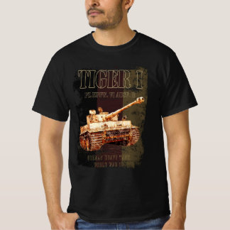 Tiger I German Heavy Tank WWII with Germany Flag