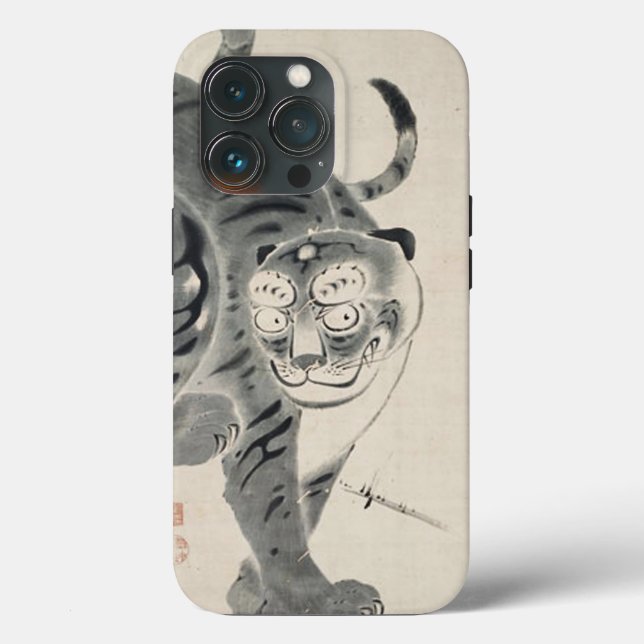 Tiger Illustration by Ito Jakuchu Case-Mate iPhone Case (Back)