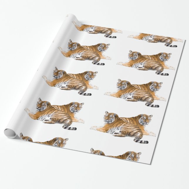 Tiger image for Glossy-Wrapping-Paper Wrapping Paper (Unrolled)