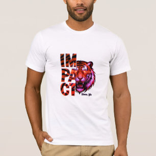 Tiger 'IMPACT' - Bold Gold Aesthetic T-Shirt