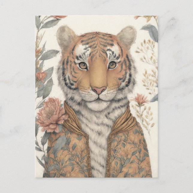 Tiger in a Jacket Postcard (Front)
