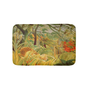 Tiger in a Tropical Storm  1891 Bath Mat