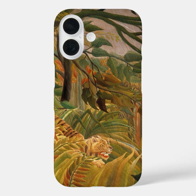 Tiger in a Tropical Storm by Henri Rousseau Case-Mate iPhone Case (Back)