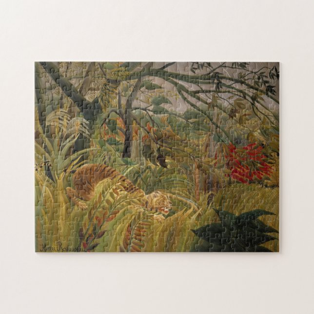 Tiger in a Tropical Storm, Henri Rosseau Jigsaw Puzzle (Horizontal)