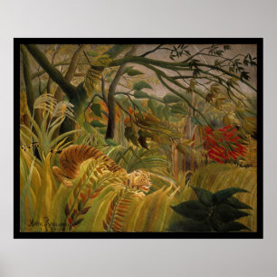 Tiger in a Tropical Storm- Henri Rousseau Poster