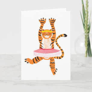 Tiger in a Tutu Card