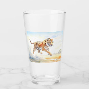 Tiger in Action 3 Glass