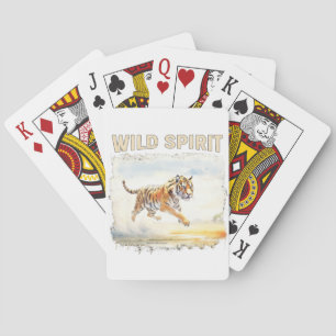 Tiger in Action - Wild Spirit Playing Cards