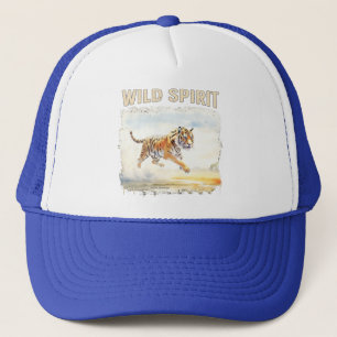 Tiger in Action - Wild Spirit Trucker Hat