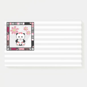 Tiger in bed illustration kids childish print post-it notes