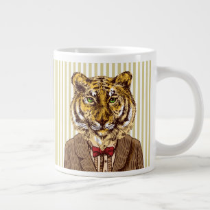 Tiger In Evening Wear Large Coffee Mug