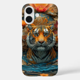 Tiger in flowers cover