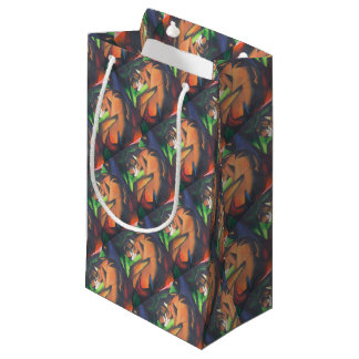 Tiger In Geometric Art Style Franz Marc Small Gift Bag