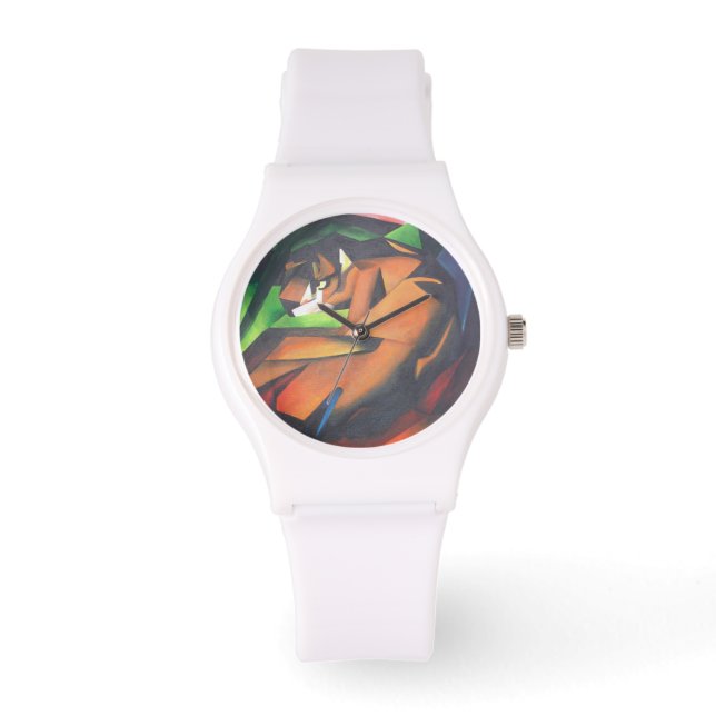 Tiger In Geometric Art Style Franz Marc Watch (Front)