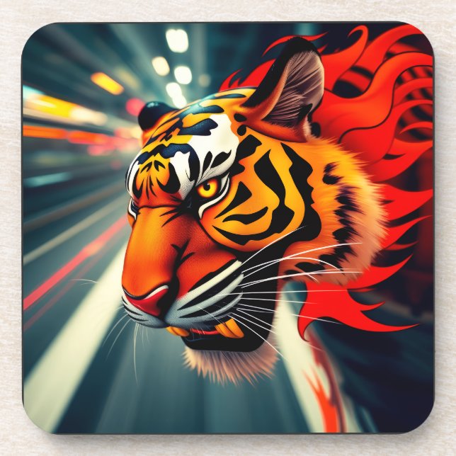 tiger in motion coaster (Front)
