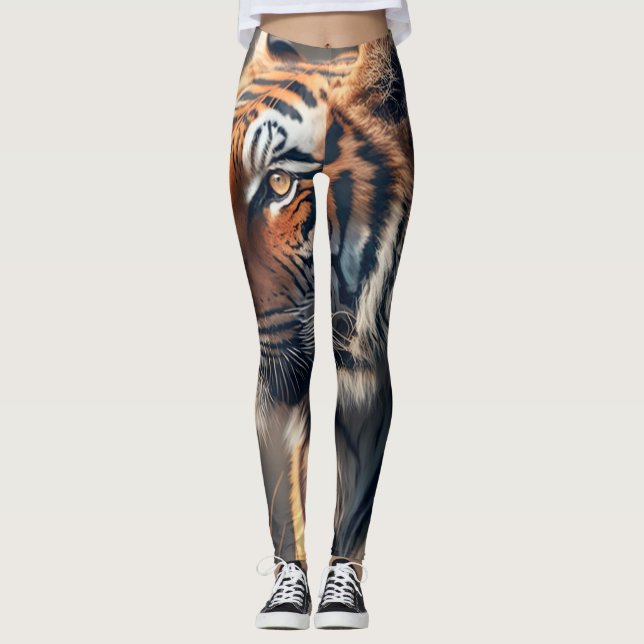 Tiger In Nature All-Over-Print Leggings  (Front)