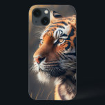 Tiger In Nature Case-Mate Phone Case, Apple iPhone 13 Case<br><div class="desc">A digital painting of a tiger in a natural environment.
Case-Mate Phone Case,  Apple iPhone 13,  Barely There</div>