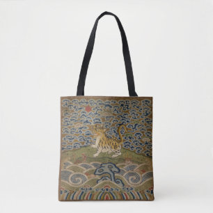 Tiger in the Clouds from Qing Dynasty Tote Bag