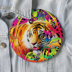 Tiger in the Jungle Button