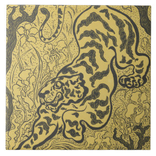 Tiger in the Jungle (Wild Animal) (by Paul Ranson) Tile