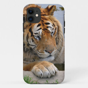 Tiger in the water iPhone 11 case