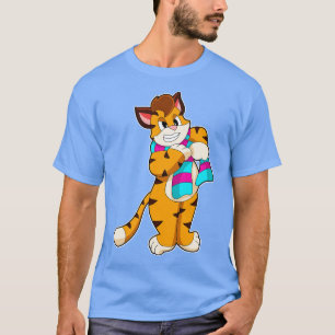 Tiger in Winter with Scarf T-Shirt