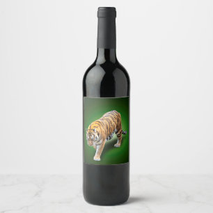 TIGER IN YOUR DIRECTION WINE LABEL