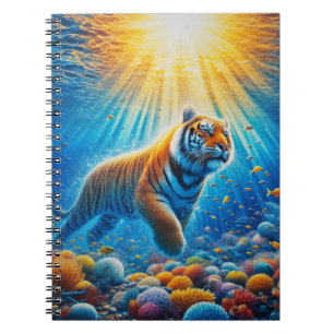 Tiger inside the ocean notebook