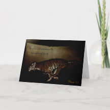 Tiger Inspirational Encouragment to Run the Race!