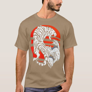 Tiger Japanese Art Wave Predator Wildlife Wilderne T-Shirt