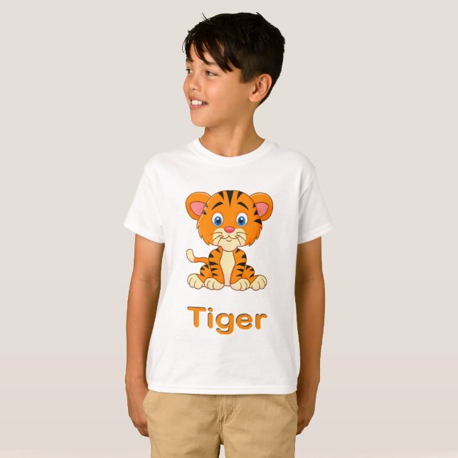 Tiger Jungen  T-Shirt (Front Full)