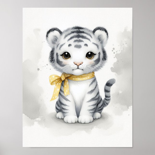 Tiger Jungle Nursery Wall Art (Front)