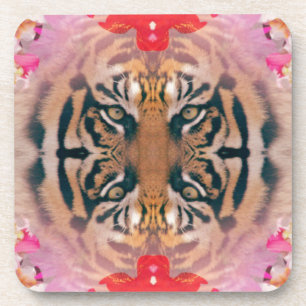Tiger Kaliedi Digital Art Coaster