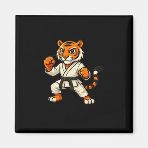 Tiger Karate Funny Black Belt Boys Girls Kids  Magnet