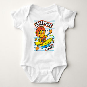 Tiger kayaking baby bodysuit