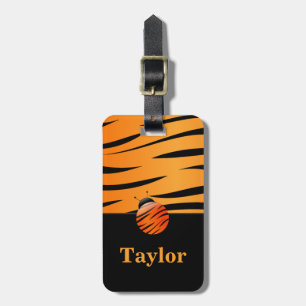 Tiger Ladybug Luggage Tag
