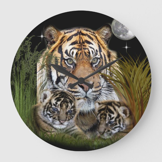 Tiger Large Clock (Front)