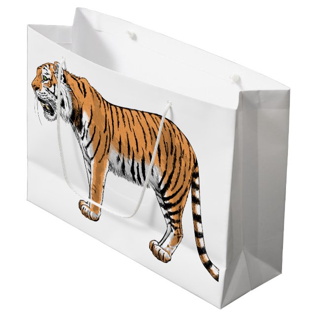 Tiger Large Gift Bag (Front Angled)