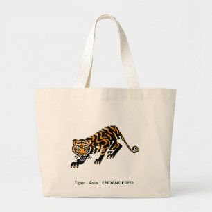 Tiger - large tote bag