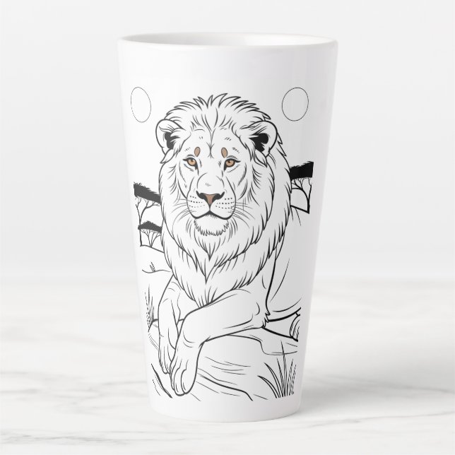 Tiger  latte mug (Front)