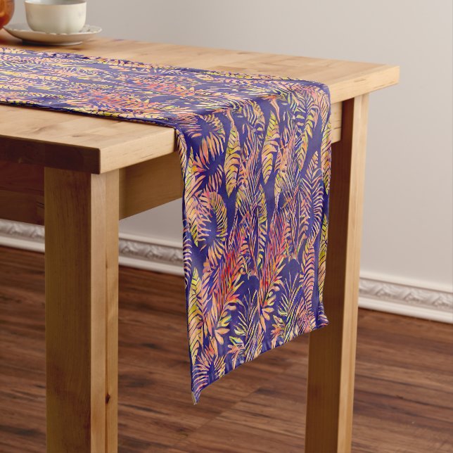Tiger Leaf Short Table Runner (In Situ)