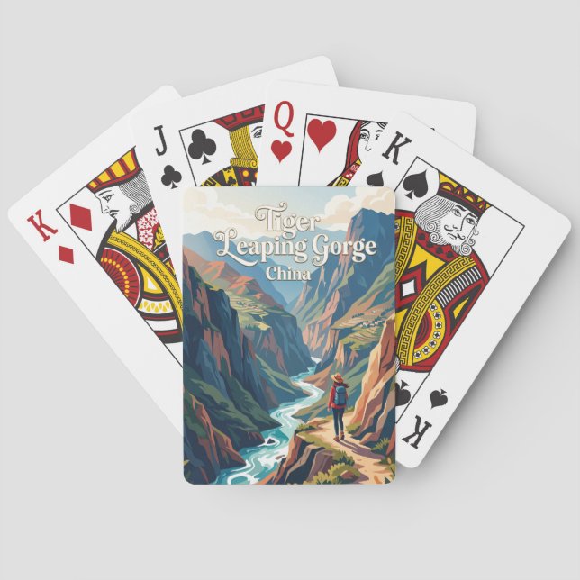 Tiger Leaping Gorge China Playing Cards (Back)