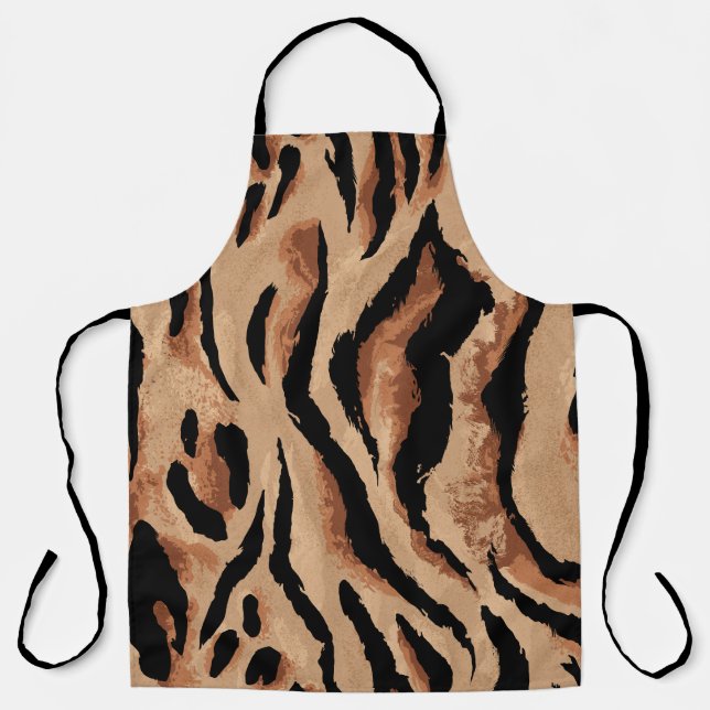 Tiger Leopard: Animal Skin Seamless Apron (Front)
