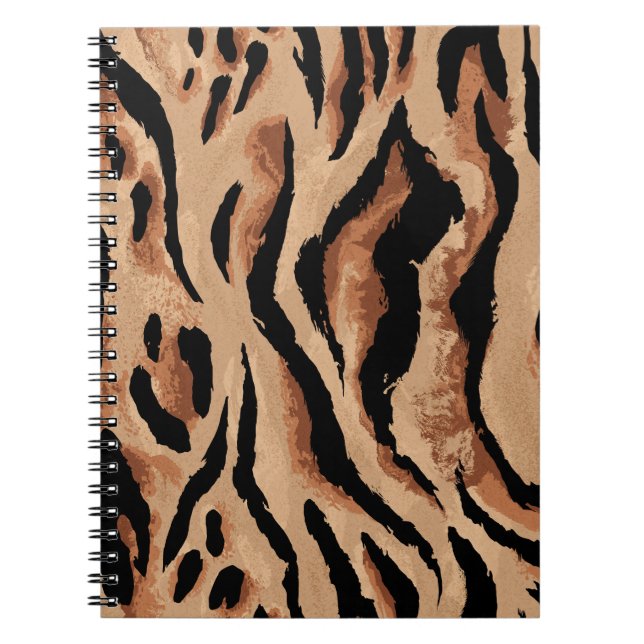 Tiger Leopard: Animal Skin Seamless Notebook (Front)