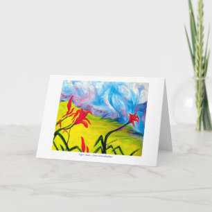 Tiger Lilies GREETING CARD