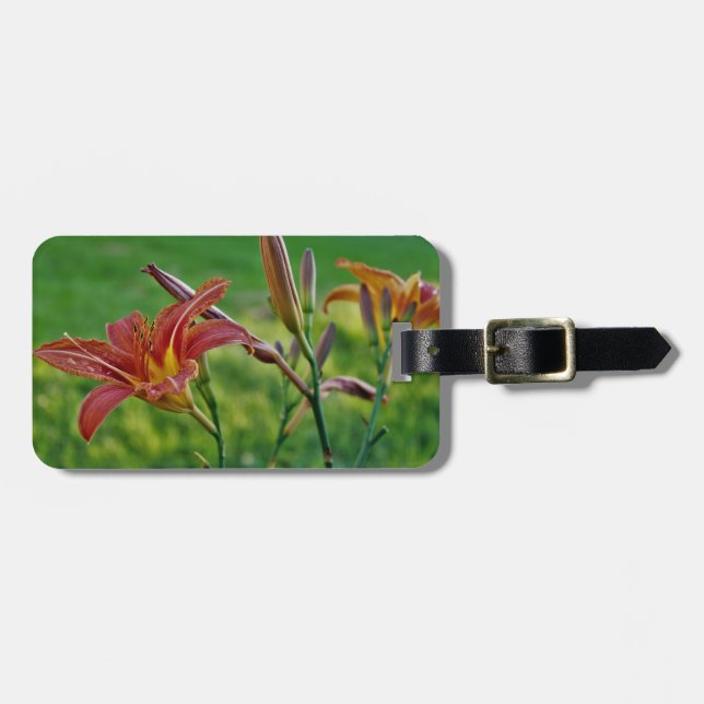 Tiger Lilies Luggage Tag (Front Horizontal)