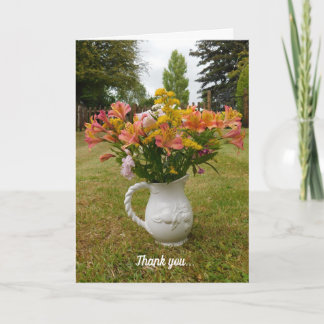 Tiger Lilies Thank You Vase Card