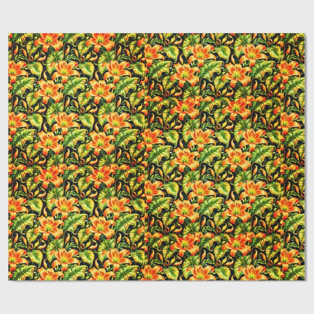 Tiger Lilies Wrapping Paper (Flat)